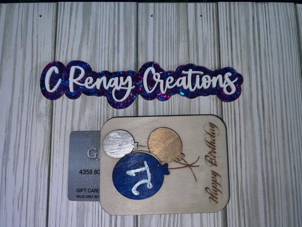 Custom Birthday Gift Card holder