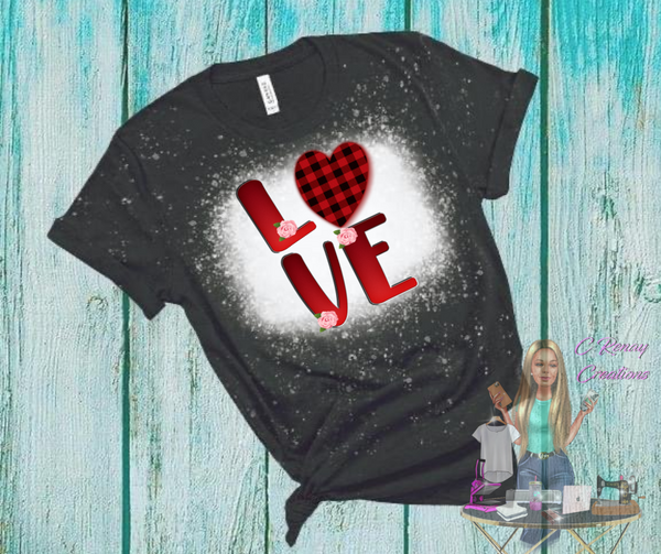 Love With Plaid Heart